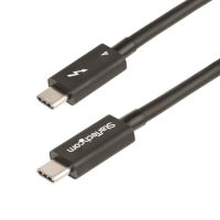 cable thunderbolt 4 startechcom 1m 40gbps negro niquel pd 100w video 8k usb-c tpe