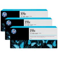 hp 771c light grey original 3 ink multipack b6y38a