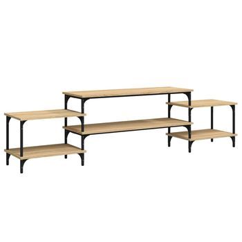 Mueble Tv | Mueble De Salón | Armario Tv Madera Contrachapada Roble Sonoma 197x35x52 Cm