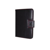 funda folio para tablet de 7 approx apputc01 piel negra con soporte y cierre magnetico