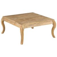mesa de centro de madera maciza de mango 80x80x40 cm vidaxl