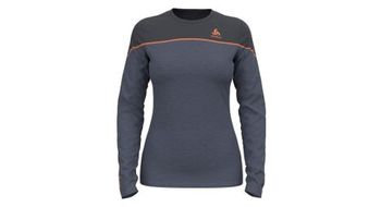 Camiseta interior odlo p revelstoke performance wool  p warm gris azul mujer