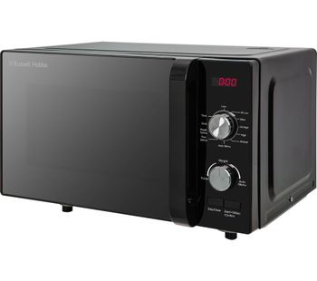 RUSSELL HOBBS RHFM2001B Compact Solo Microwave - Black, Black