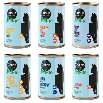Cosma Nature 12 x 140 g - Pack Ahorro - Pack mixto II: 6 variedades
