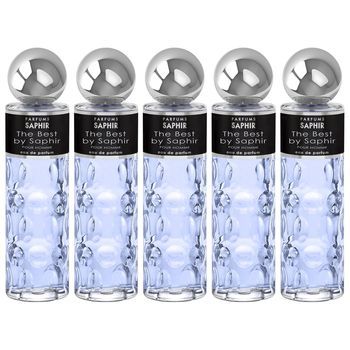 Pack De 5 Eau De Parfum Para Hombre Saphir The Best 200 Ml
