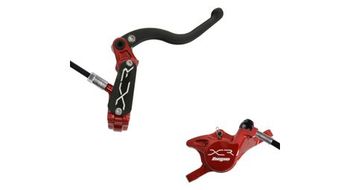 Hope xcr pro x2 disc break   delantero rojo negro latiguillo