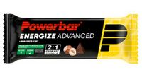 powerbar energize advanced barrita energetica avellana   chocolate 55g