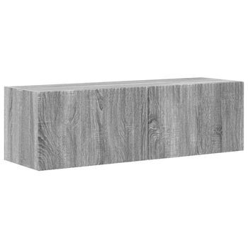 Mueble De Tv | Mueble De Salón | Gabinete De Tv Montado En La Pared Gris Sonoma 98 X 31 X 29,5 Cm