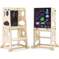 torre de aprendizaje multiusos buky camel - juguete de madera montessori para ninos