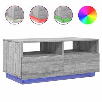 Mesa De Centro 49x90x40 Cm Madera - Gris
