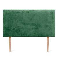 dhome cabecero de lana natural 95x105cm con patas camas 90 - verde