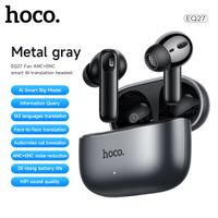 hoco eq27 ai anc  enc auriculares inteligentes con traduccion ai auriculares bluetooth auriculares deportivos auriculares hiifi con caja de carga de aplicacion nuevo