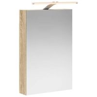 armario con espejo de bano  mueble de bano roble sonoma 40 x 105 x 605 cm