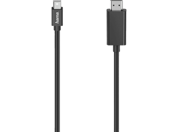 Adaptador - Hama 00200711, De MiniDP a HDMI, 1.50 m, Negro