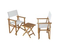 set de muebles de jardin capistrello 3 piezas eucaliptolino - blanco casapro