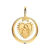 anillo bautizo 8k colgante angel zafiro oro