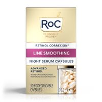 roc retinol correxion line smoothing night serum