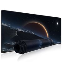 exco-alfombrilla de raton grande para teclado de gaming alfombrilla de raton grande extendida para gamer alfombrilla de escritorio de oficina con borde cosido base antideslizante