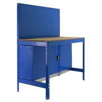banco de trabajo bt2 locker 900 azulmadera 1445x910x610mm