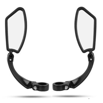 BENGGUO 1 pieza Espejo de Reflexión MTB Rotatable 360° HD Retrovisor para diámetro de manillar de 20-24mm Accesorios par
