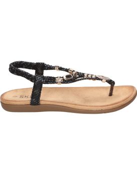 Sandalias Planas Para Mujer Skydiva Keloké Negro 36