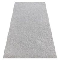 alfombra buenos 7005 shaggy liso de un solo color plata 160x220 cm