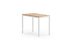 escritorio elevable integrado de madera maciza