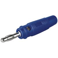 goobay conector banana macho 4mm azul