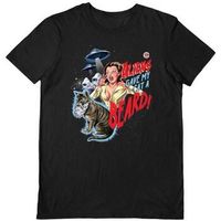 steven rhodes camiseta aliens gave my cat a beard para hombre