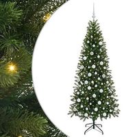 arbol de navidad artificial verde 180 cm pe y pvc vidaxl