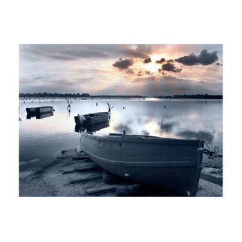 Papel Pintado 3d - Little Port Boats (400x309 Cm)