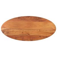 tablero de mesa ovalado madera maciza de acacia 110x50x25 cm vidaxl