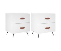 vidaxl mesitas de noche 2 uds madera ingenieria blanco 40x35x475 cm