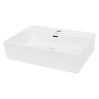 lavabo ceramico rectangular 515 x 360 x 130 mm blanco ecd germany
