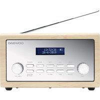 daewoo avs1298 dabfm bluetooth radio - silver  beige silver