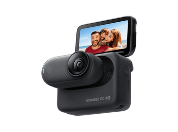 Cámara deportiva - Insta360 GO 3S, 4K, 140 min Autonomía, Pantalla táctil abatible 2.2