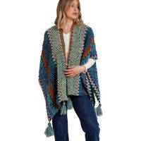 admas chaqueta azteca poncho abierto para mujer