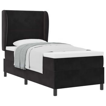 Cama Tapizada 203x80x128 Cm  - Negro