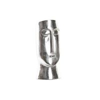 jarron dkd home decor cara plateado aluminio moderno 17 x 16 x 36 cm
