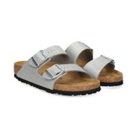 birkenstock sandalias planas mujer - plata talla 40n