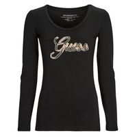 guess camiseta manga larga ls sn guess script tee para mujer