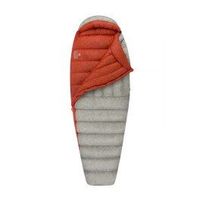 sea to summit saco de dormir flame fmi - womens r right zip gris claro - granate