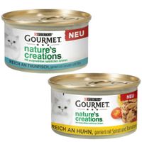 purina gourmet natures creations 24 x 85 g - pack ahorro - pack mixto pollo y atun