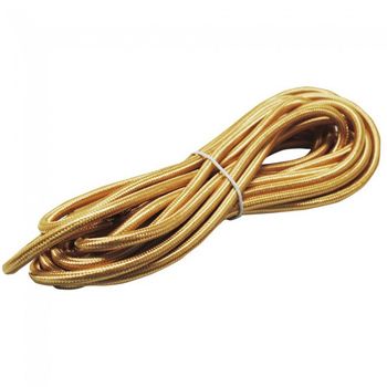 Cable textil dorado