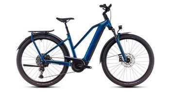 Cube katmandu hibrida ex 800 trapecio bicicleta electrica hibrida shimano cues 11s 800 wh 700 mm azul electrica 2025