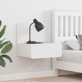 Pack De 2 Mesitas De Noche - Mueble Para Dormitorio - Madera De Pino - Natural (44x32.5x40cm)