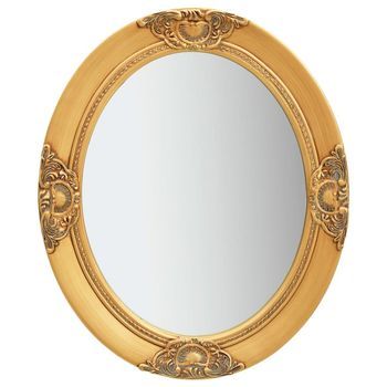 Espejo De Pared Estilo Barroco Dorado 50x60 Cm Vidaxl