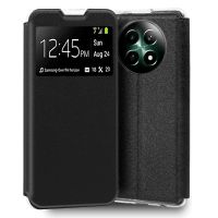 cool funda flip cover liso negro para realme 12 5g12x 5g