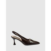 kamome trends zapatos de tacon salon neumi marron para mujer