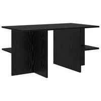 mesa de cafe roble negro 87 x 50 x 45 cm madera de ingenieria vidaxl